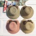 Straw Hat Summer Bow Hat UV Protection Travel Sun Hat Collapsible Vacation Hat  eb-09752718